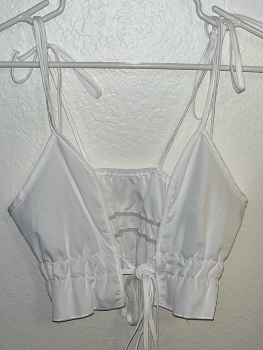 White tie tank top